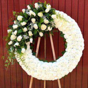 Corona Fúnebre con Tripor (Palo)